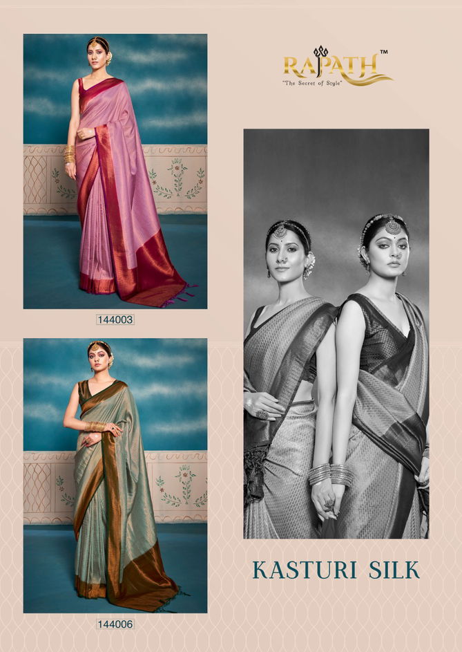 Kasturi By Rajpath Color Set Party Wear Sarees Catalog